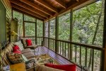 Screened in porch area